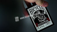 دراجة الأسود النمر إلوسيونيست بطاقات اللعب البلاستيكية مع علامات الحبر غير مرئية