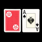 الأحمر والأزرق بطاقات اللعب غير مرئية / كوباغ كينغس كازينو بطاقات بلاستيكية