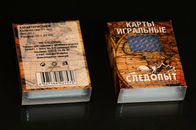 بطاقات اللعب البلاستيكية الروسية / القمار الدعائم حجم الجسر مع 2 مؤشر صغير