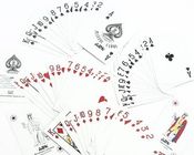 Ark Aruanka بطاقات اللعب غير مرئية مع مؤشر حجم الجسر العادي