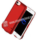 4.7 بوصة iPhone 6/7/8 بوكر حالة الطاقة الماسح الضوئي مع كاميرا الأشعة تحت الحمراء داخل لمسح بطاقات اللعب ملحوظ