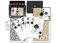 البرازيل Copag 1546 الأسود الذهبي البلاستيك بطاقات اللعب جمبو للألعاب الكازينو