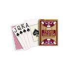 Copag تكساس هولدم أحمر / أسود القمار الدعائم بطاقات مع بوكر مؤشر جامبو الحجم