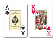 البلاستيك ملحوظ بطاقات بوكر، جسر فورنييه 2826 بطاقات اللعب لعبة البوكر محلل