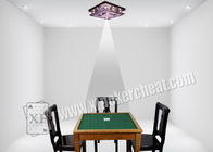 لعبة البوكر أجهزة الغش زجاج فضة سقف المؤخرة مسح مصباح للحصول على بطاقات اللعب ملحوظ