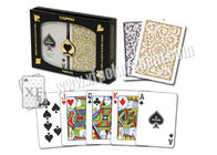 البرازيل Copag الذهب / أسود 1546 بطاقات بوكر ملحوظ، جاسوس أوراق اللعب