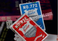 كازينو القمار مخصص الدعائم الفضة جسر البلاستيك بطاقات اللعب، ISO9001