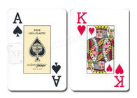 فورنييه الإسبانية 2826 القمار الدعائم لعب البطاقات البلاستيكية الزرقاء الطوابق الأحمر 2