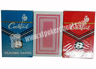 الهند Cocrtaie أسود / أحمر لعب ورقة جانبية ملحوظة بطاقات سحرية لعبة البوكر محلل